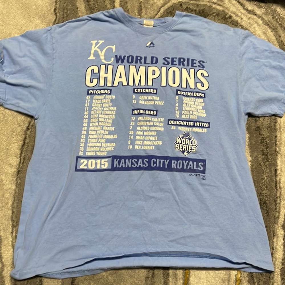 *Kansas City Royals 2015 World Series Champions Shirt